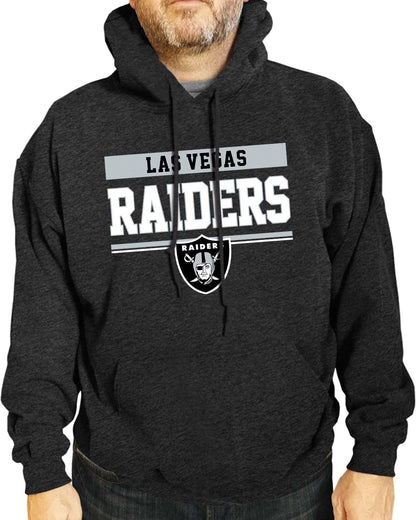 NFL Adult Gameday Charcoal Hooded Sweatshirt - Cotton & Polyester Blend - Stay Warm and Represent Your Team