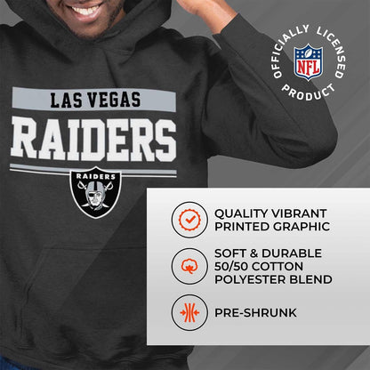 NFL Adult Gameday Charcoal Hooded Sweatshirt - Cotton & Polyester Blend - Stay Warm and Represent Your Team