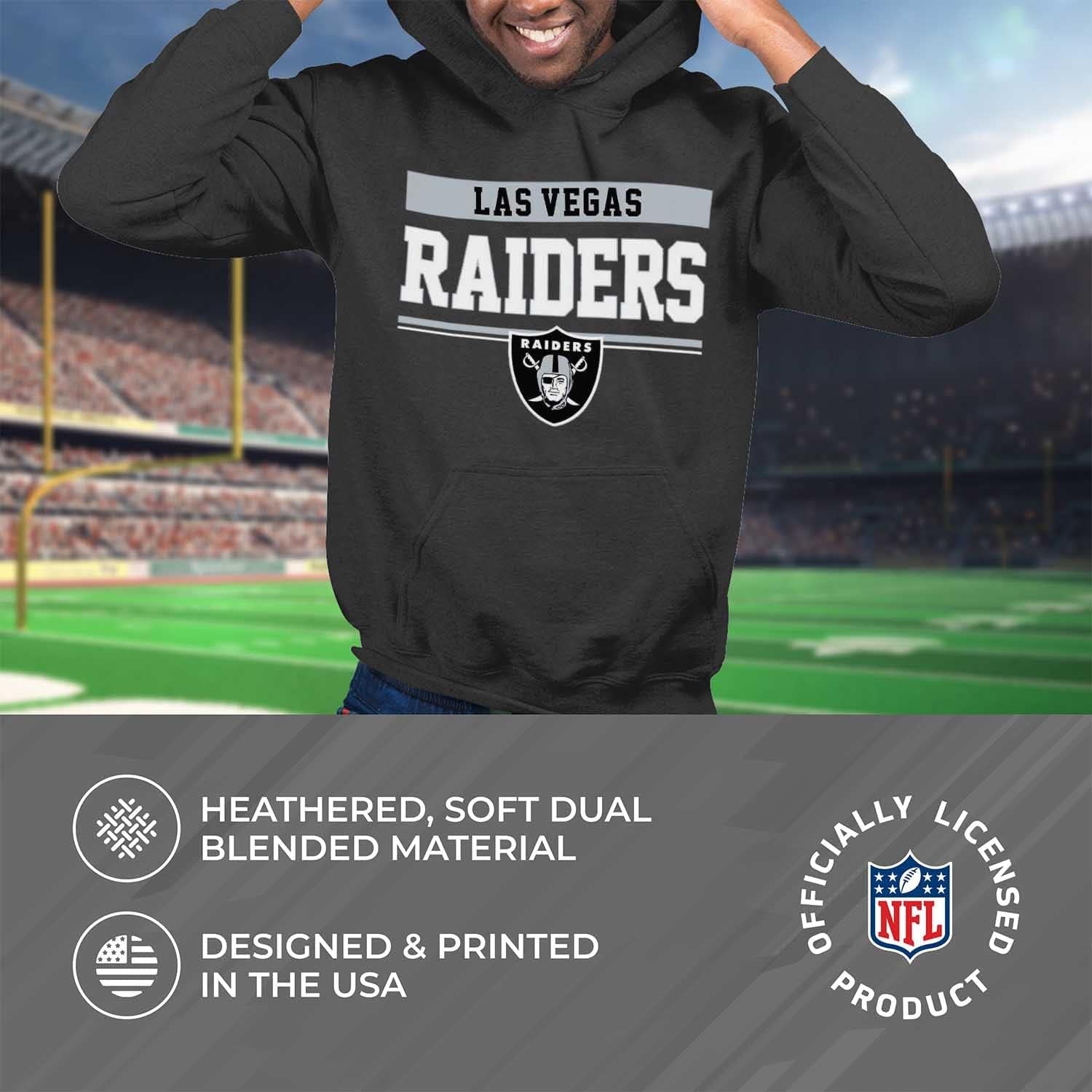 NFL Adult Gameday Charcoal Hooded Sweatshirt - Cotton & Polyester Blend - Stay Warm and Represent Your Team